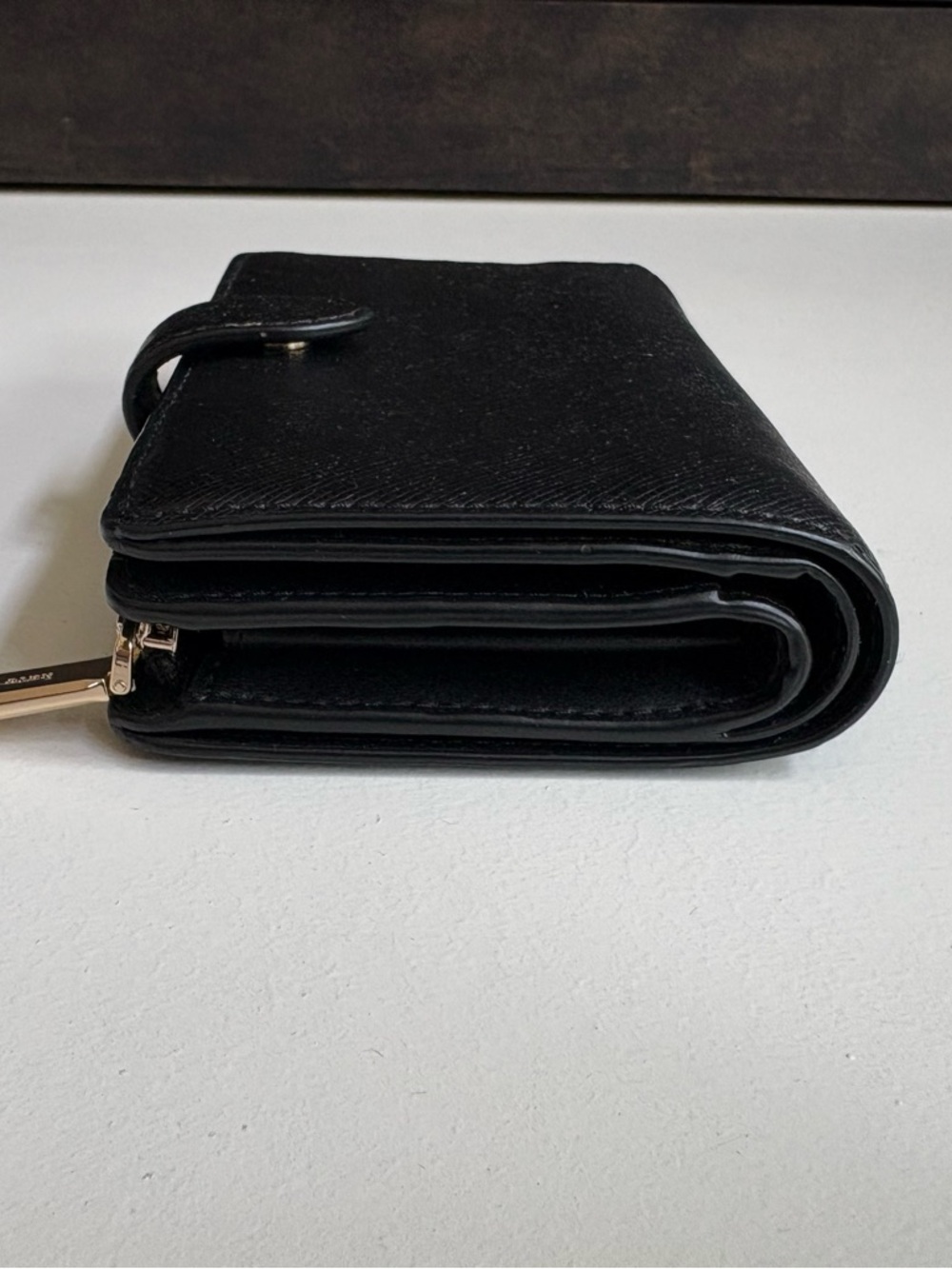 Kate Spade Black Leather Bi-Fold Wallet Medium - Picture 4 of 8